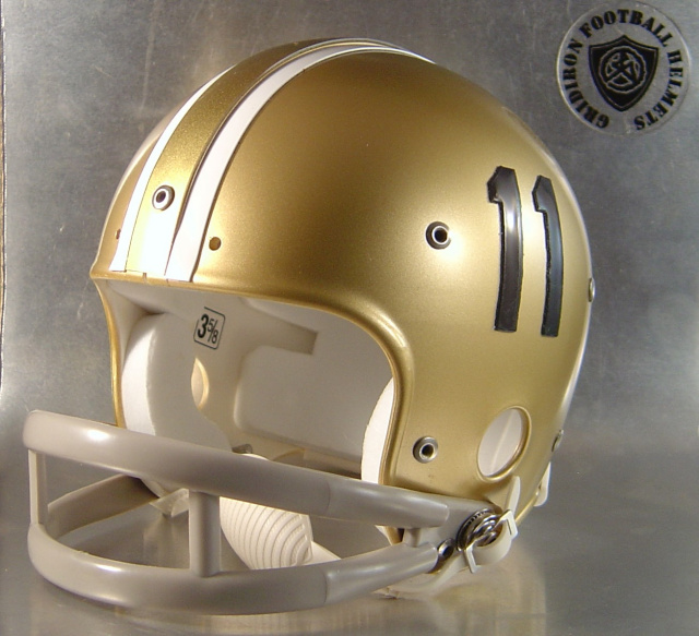 Freeport Yellow jackets HS 1960 (PA) Steel Rivet Mini Helmet*